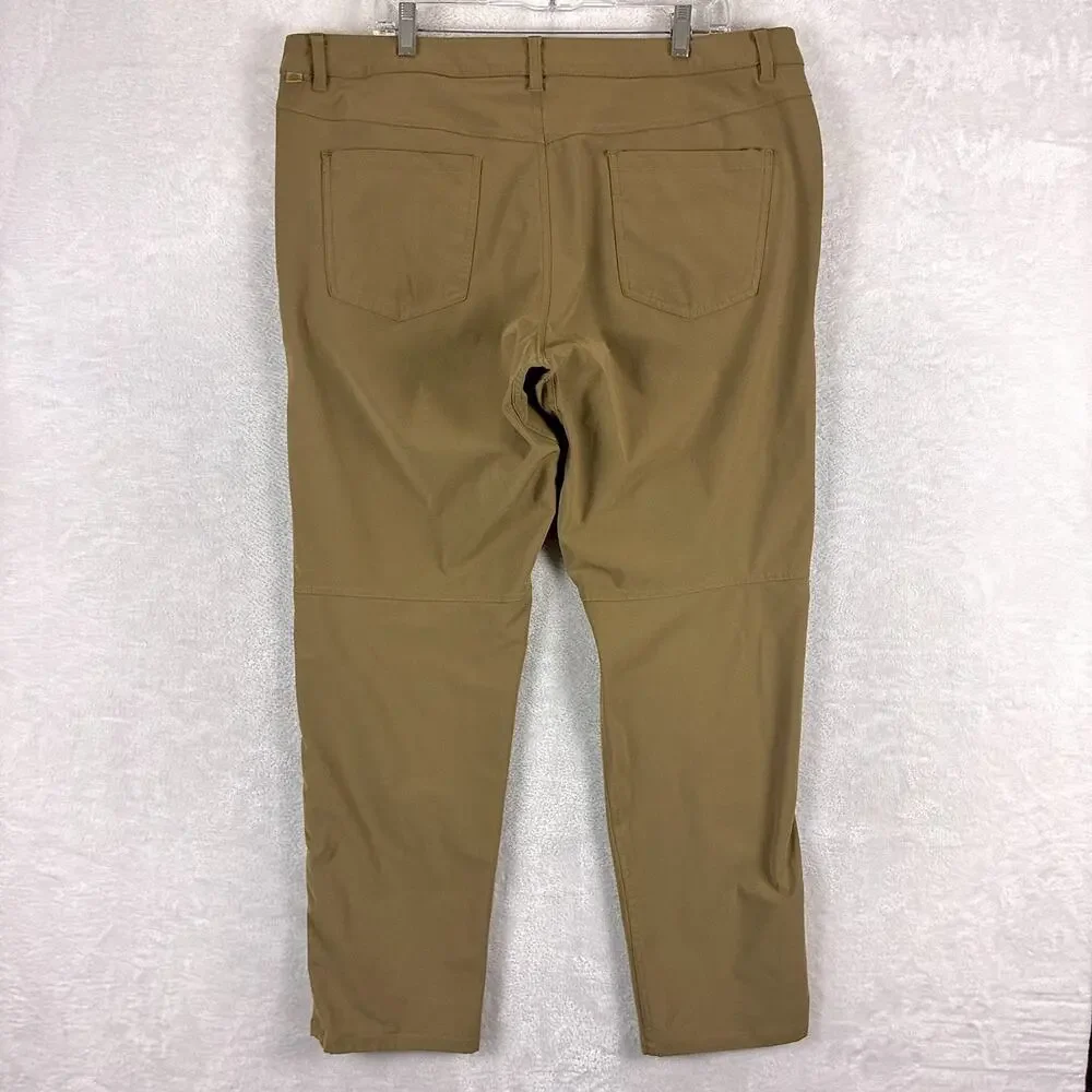 Lululemon Pants Men 40x31 Brown ABC 5-Pocket Performance Preppy Travel Hike Golf